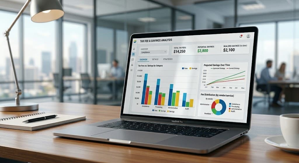 카드 수수료 분석 그래프 화면