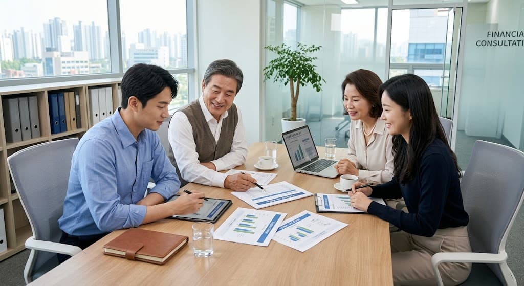 사전증여 자산 배분 전략을 논의하는 가족