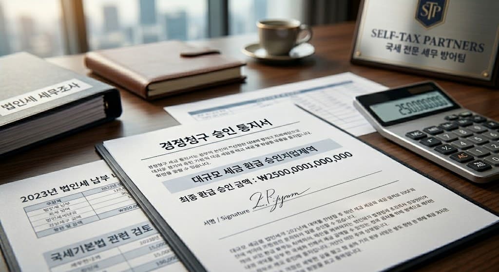 국세기본법 경정청구를 통한 확실한 대규모 세금 환급 승인