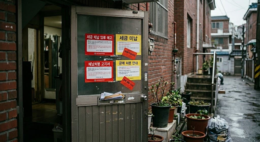 종소세 체납 압류 모습