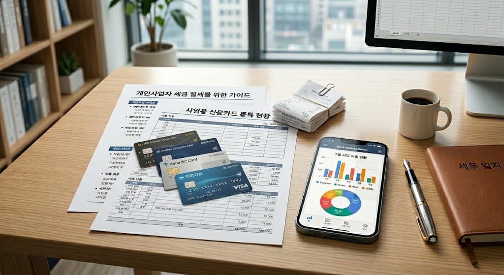 개인사업자 세금 절세를 위한 사업용 신용카드 등록과 영수증 관리